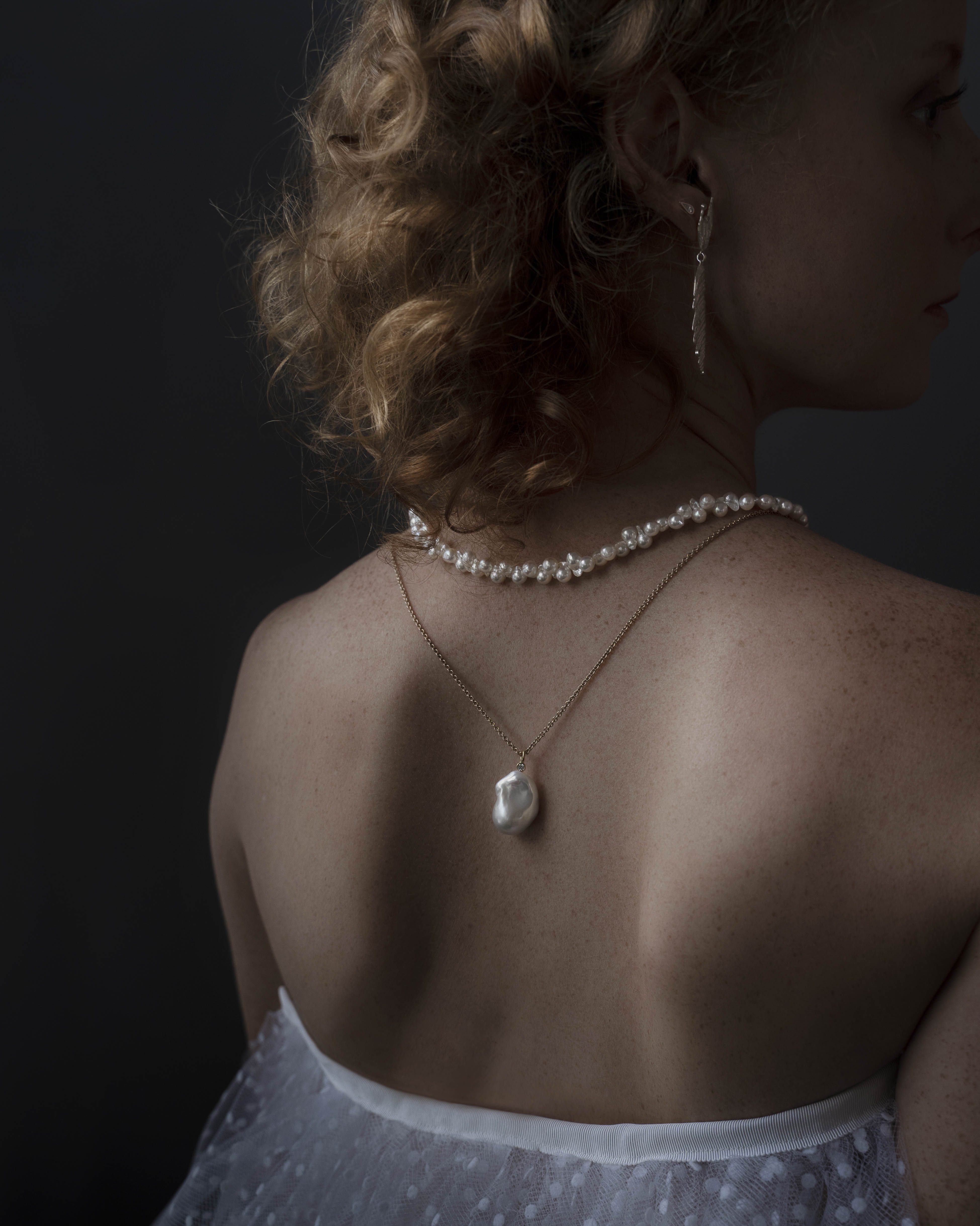 Baroque Silver Necklace