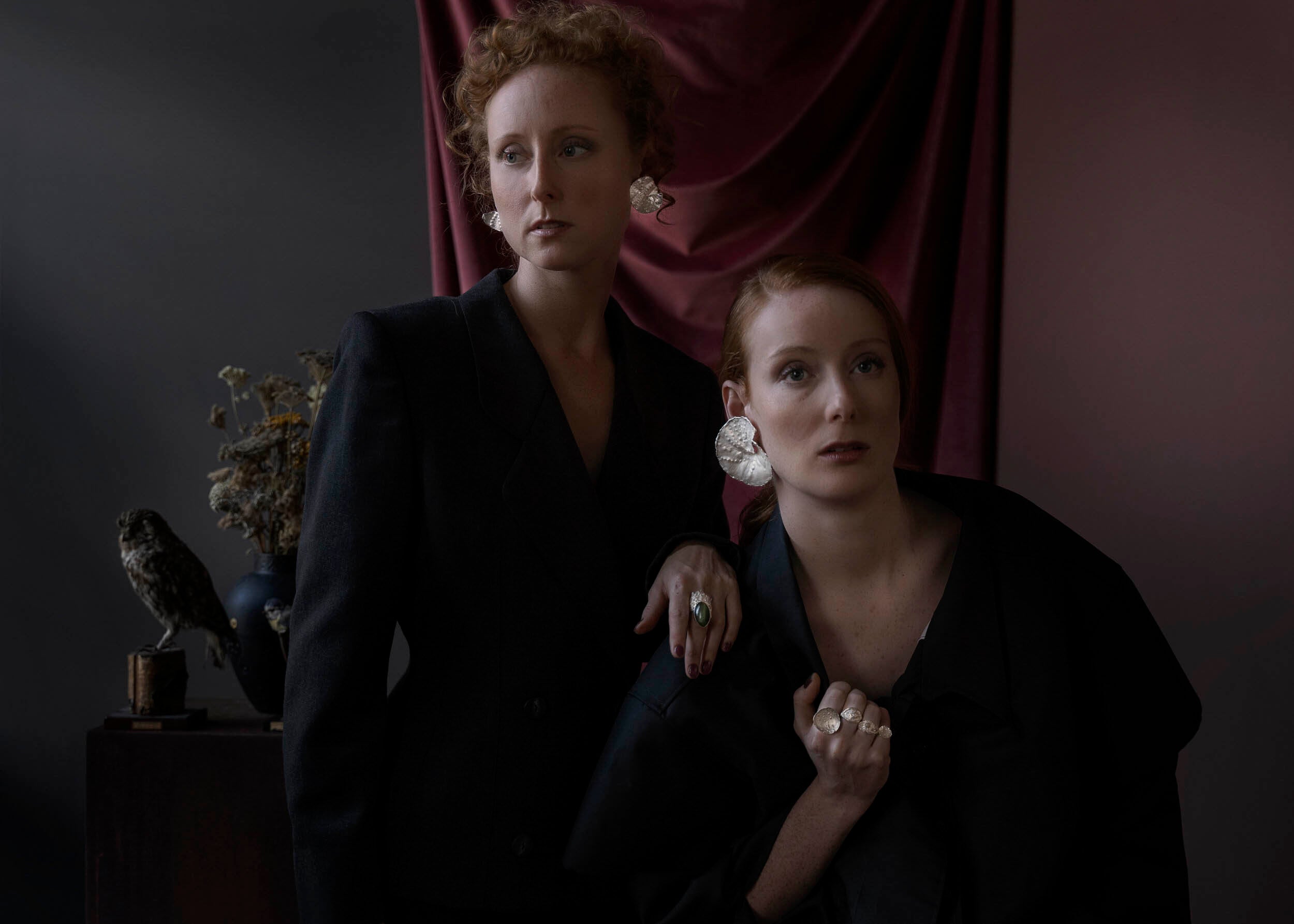 Cimbalon Silver Earrings