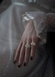 Fan Gogh Small Silver Ring